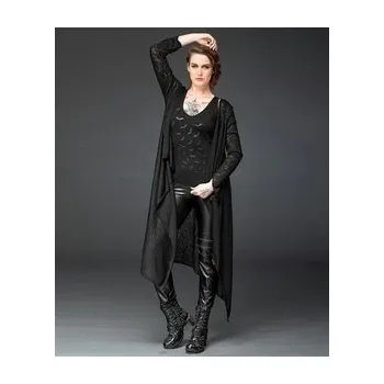 Dámský kabát Gotický cardigan dámský dlouhý pletený