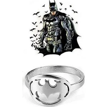 Seriál DC Comics ocelový prsten Batman stříbrný Velikost 8