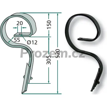 Pero rovné komplet s hrotem, 32x10mm (1801.1504)