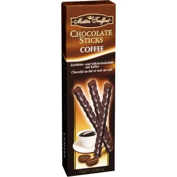 Čokoláda Maitre Truffout Chocolate Sticks Coffee 49 % 75 g