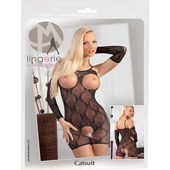 Černý overal s průstřihy