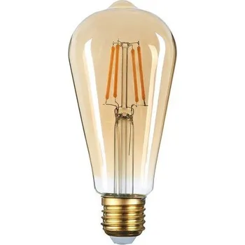 Žárovka Optonica LED žárovka 8W 4xCOB Filament E27 700lm CCD TEPLÁ BÍLÁ, STMÍVATELNÁ