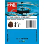 SADA - zarážka malá Ø 27x20 mm HNĚDÁ - K2/2653