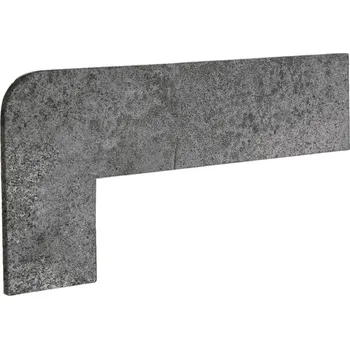 Dlažba Schodnicový Sokl Levý Exagres Opera iron 42,3X17,5 cm mat OPERAZRIIR