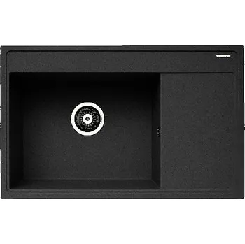 Nerezový dřez Casarredo Pyragranitový dřez CAMEA 1B 1D LH (79x50) black