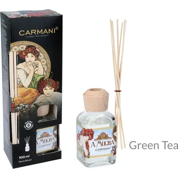 Aroma difuzér Carmani® Carmani - Designový difuzér A. Mucha "Green Tea" - 100 ml