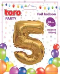 Toro Foliový balónek číslice 5 zlatý 30…