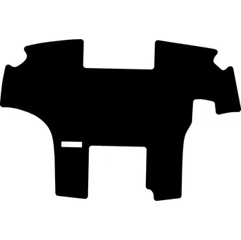 Koberec GRANIT koberec do traktoru John Deere 7R, 8R (od 2014), MCTJHD5072, rohožka do traktoru velur černá, rohož do traktoru