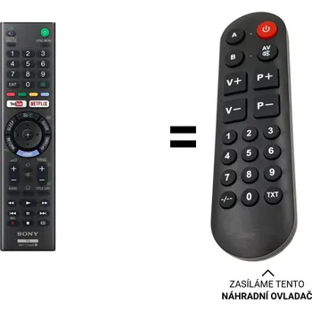 Dálkový ovladač Sony Bravia KDL-32WE615 náhradní dálkový ovladač pro seniory.