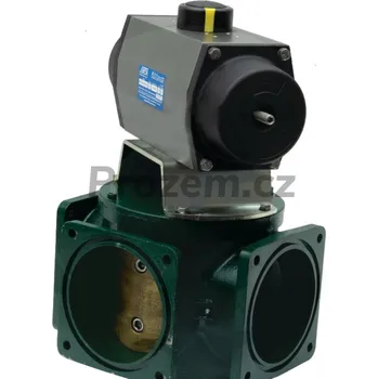 Ventil MZ trojcestný ventil 8" s pneumatickým válcem Typ 0024/620