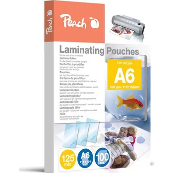 Kancelářské potřeby PEACH laminovací fólie A6 - 100 ks, 80 mic, PP580-04