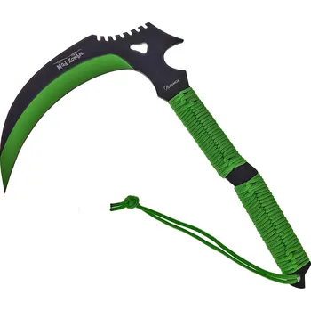 Mačeta Albainox Postapokalyptická Kama "ZOMBIE SLASHER" zelená