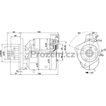 Startér Startér Magneton s reduktorem pro Ursus, Zetor UŘ2, Same, Steyr
