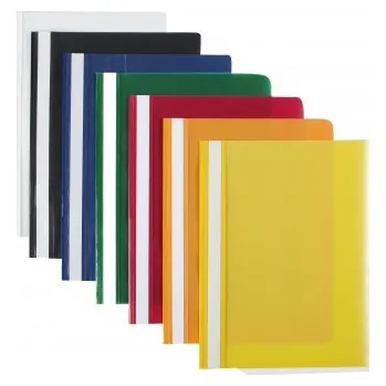 Rychlovazač tenký, modrý, přední strana průhledná, A4