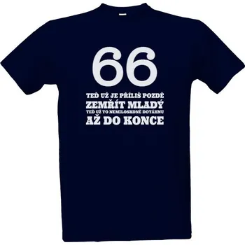 Pánská móda Tričko s potiskem Teď už je příliš pozdě pánské