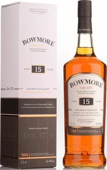 Whisky Bowmore Golden Elegant 15 y.o. 43 % 1 l dárkový box
