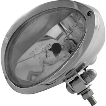 Osvětlení pro motocykl Highway Hawk Hlavní motocyklové světlo Highway Hawk IOWA, oválné, E-mark, chrom (1ks) Chrom