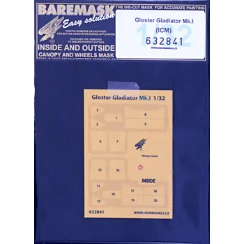 Plastikový model HGW 1/32 Mask Gloster Gladiator Mk.I (ICM)
