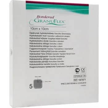 Zdraví ConvaTec Granuflex Bordered 10x10cm/5ks