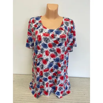 Dámská halenka Halenka KVĚTTA , Barva Jako na obrázku, Velikost XL 44, Materiál 96% Viskoza 4% Lycra