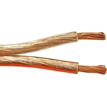 Audio kabel goobay Kabel k reproduktorům, 2x 4mm2, CCA, trasparentní, 50m (67729) - 11.92.3039