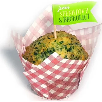 Pečivo Muffin s brokolicí, špenátem a česnekem bez lepku, 100 g