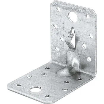 Tesařské kování Spojovací úhelník zátěžový s výztuhou 70x70x55 mm, sendzimirově pozinkovaný, 1 ks