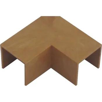 elektroinstalační lišta Kryt ohybový 18x18mm, světlé dřevo