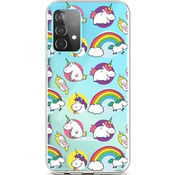 Pouzdro na mobilní telefon Kryt Samsung A52 silikon Chunky Unicorns (obal neboli pouzdro na Samsung A52)