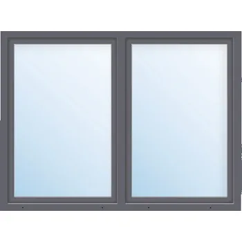 Okno Plastové okno dvoukřídlé se štulpem ARON Basic bílé/antracit 1450 x 600 mm