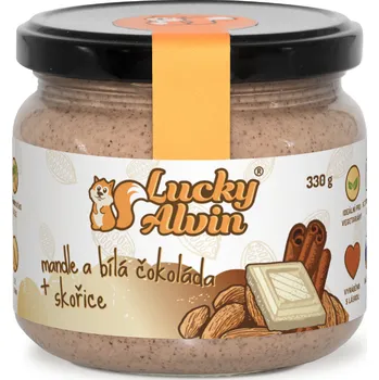 Mandlový krém s bílou čokoládou a skořicí, 330&nbsp;g