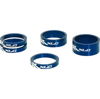 Komponent pro jízdní kolo XLC AS-A02 1.1/8" modrá (Sada podložek pod představec A-Head XLC AS-A02 1.1/8" modrá)