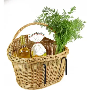 Nákupní košík Vingo Oválný proutěný koš na kolo Rozměry (cm): 40x35, v. 22