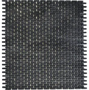 Obklad Skleněná mozaika CUBA B21B ČERNÁ 27,5x29,7 cm