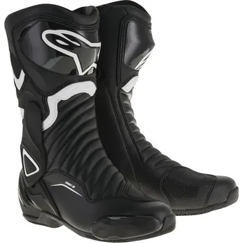 Moto obuv Boty S-MX 6, ALPINESTARS (černé/bílé) (Velikost: 39)