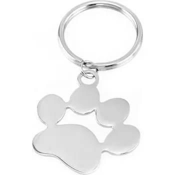Přívěsek Ocelový přívěsek na klíče - tlapka