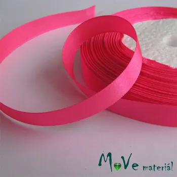 Stuha Stuha atlasová jednolící 12mm, 1m růžová neonová