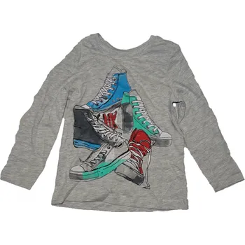 Dívčí šedé tričko s botami. 92