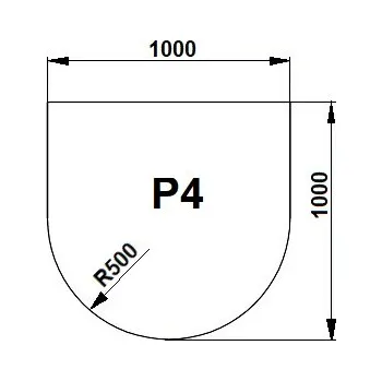 AGC Fenestra Sklo pod kamna P4 - čiré 100x100/tl. 8mm