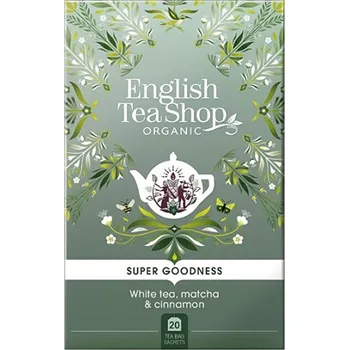 Horký nápoj English Tea Shop Bílý čaj matcha/skořice 20 sáčků