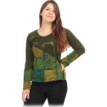 Dámská halenka Etno top / halenka Rafia Hijau, Sittar XL