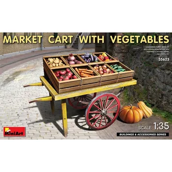 Plastikový model 1:35 Market Cart with Vegetables