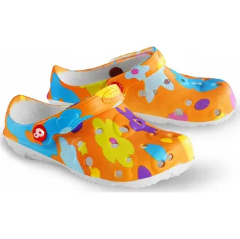 Dámská zdravotní obuv Obuv Schu'zz Globule 0031 oranžová potisk kytky Velikost: 29