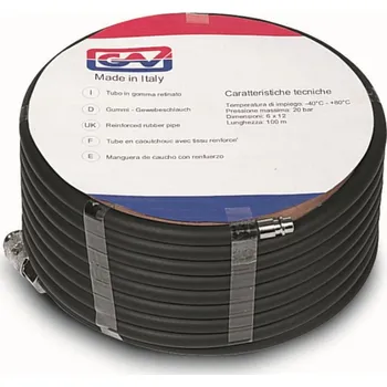 Příslušenství ke kompresoru GAV GUMOVÁ HADICE S RYCHLOSPOJKAMI 8x17 10metrů