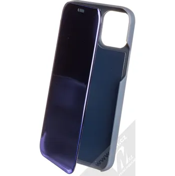 Pouzdro na mobilní telefon 1Mcz Clear View flipové pouzdro pro Apple iPhone 12, iPhone 12 Pro modrá (blue)