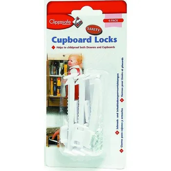 Dětský bezpečnostní prvek Clippasafe Cupboard Locks 6 ks