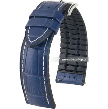 Řemínek na hodinky Řemínek k hodinkám HIRSCH George modrá (80) 24 mm