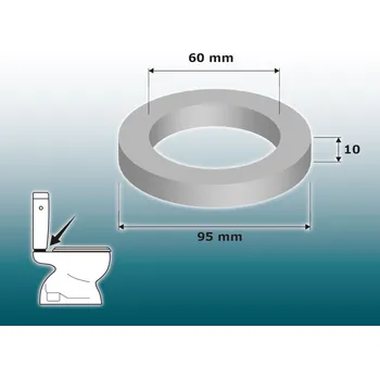 Těsnění pod splachovací nádržky SLOVPLAST - 95x60x10 mm - S/2608