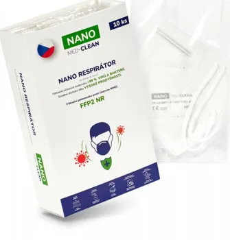 respirátor Nano Med Clean Nano respirátor FFP2 bílý