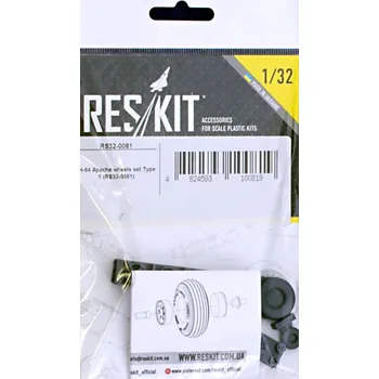 autíčko 1/32 AH-64 Apache wheels Type 1 (HAS,REV,MONO)